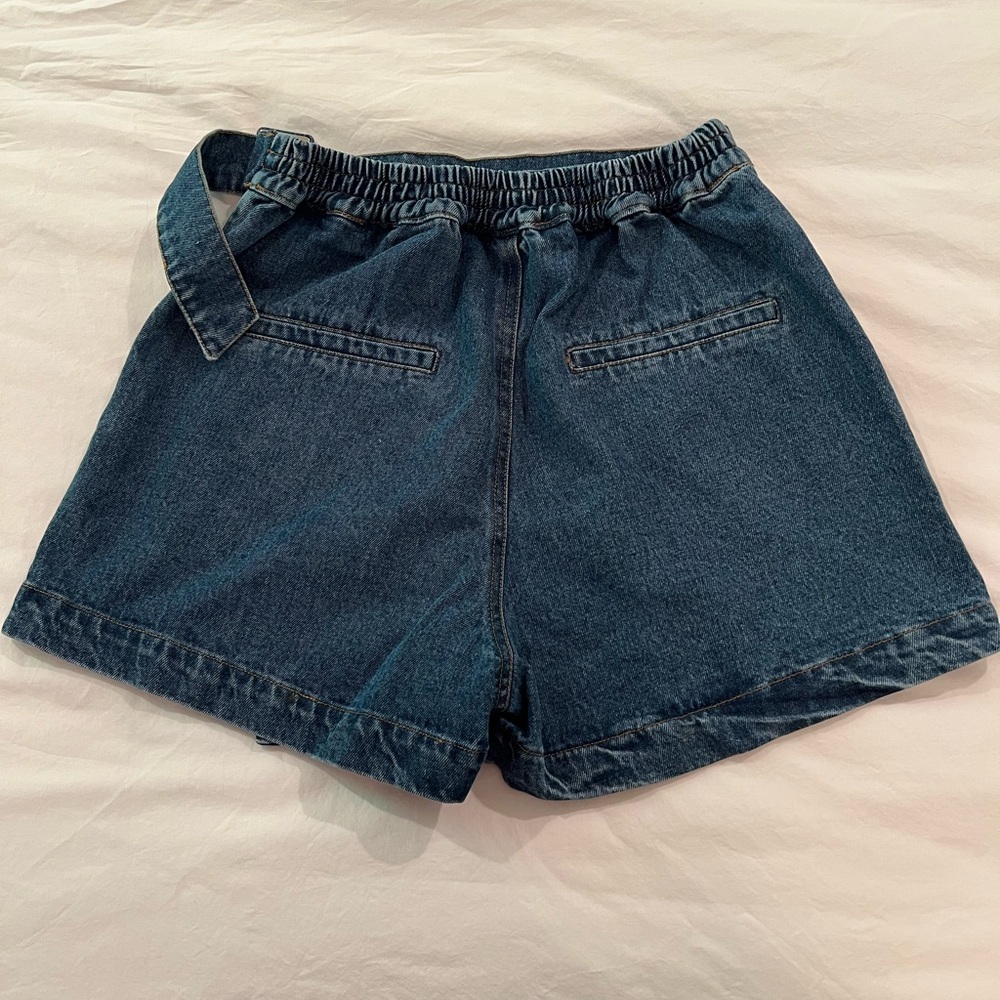 Entro Blue Denim Wrap Skorts - Picture 2 of 4